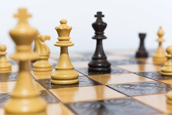 Chess Photographed Chessboard — Stock Photo, Image