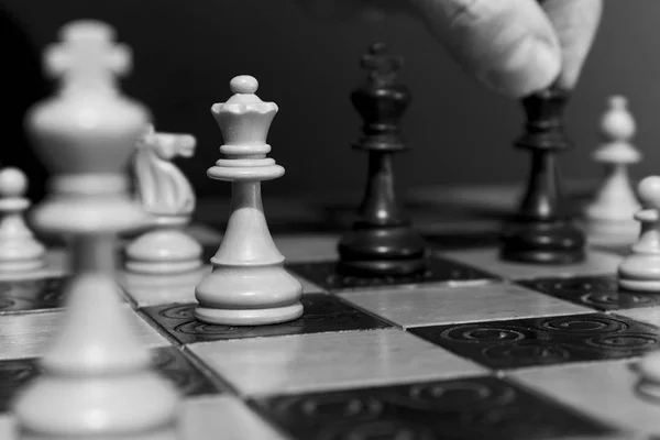 Chess Photographed Chessboard — Stock Photo, Image