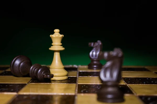 Chess Photographed Chessboard — Stock Photo, Image