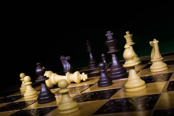 Chess Photographed Chessboard — Stock Photo, Image