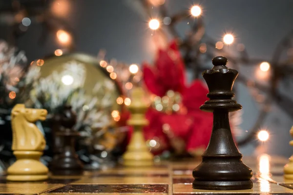 Satranç satranç tahtasında fotoğrafı