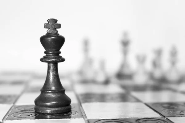 Chess Photographed Chessboard — Stock Photo, Image