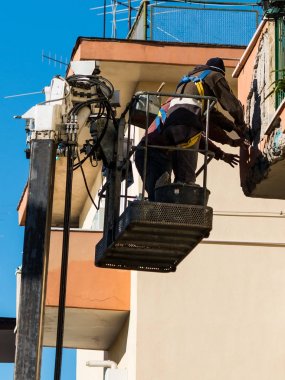 inşaat işçileri iş başında