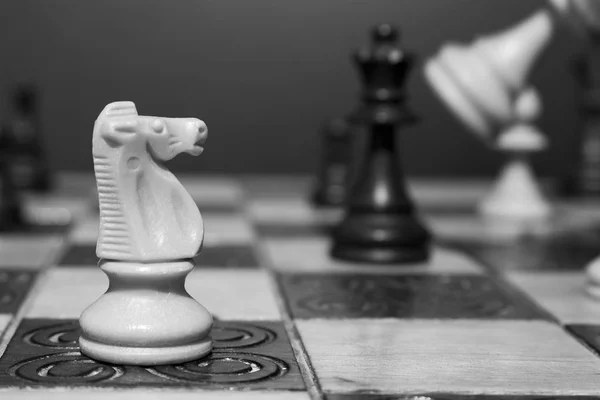 Chess Photographed Chessboard — Stock Photo, Image