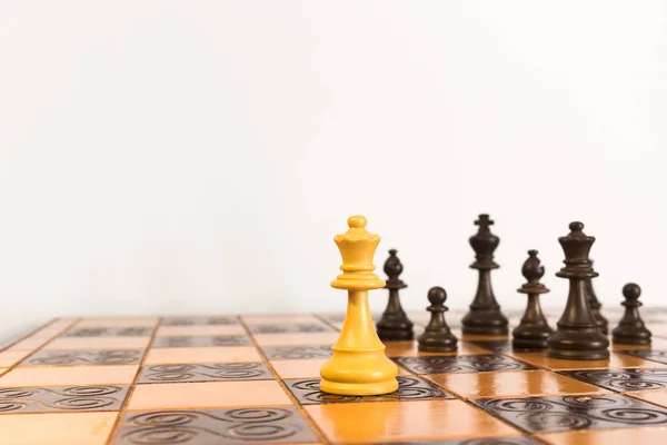 Šachy Vyfotografované Šachovnici — Stock fotografie
