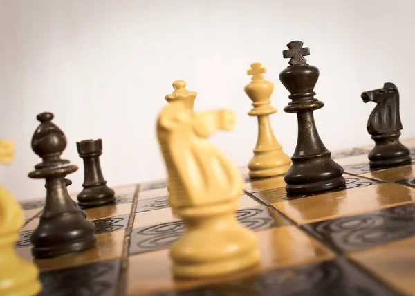 Chess Photographed Chessboard — Stock Photo, Image