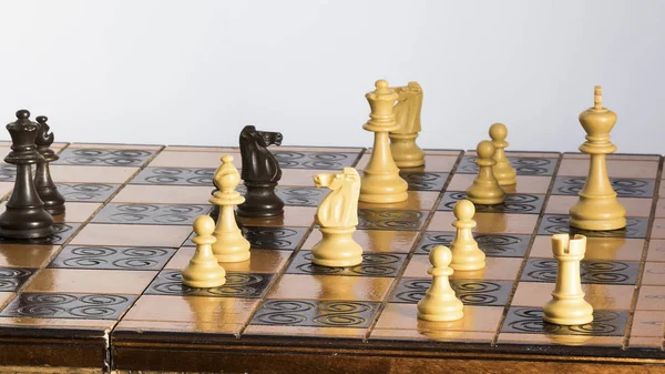 Chess Photographed Chessboard — Stock Photo, Image