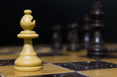 Satranç tahtasında fotoğraflanmış.