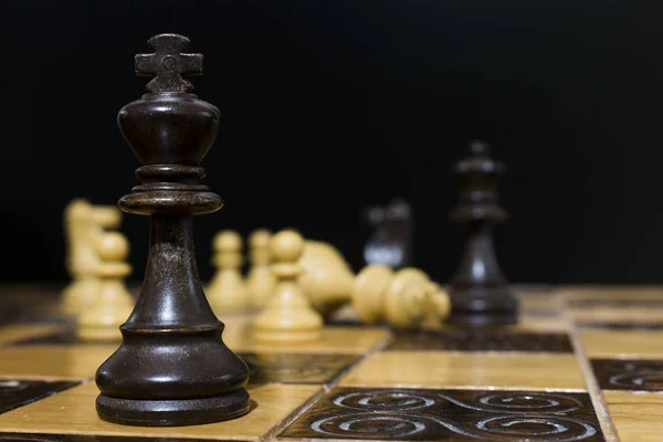 Chess Photographed Chessboard — Stock Photo, Image