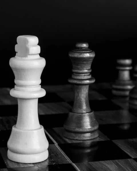 Chess Photographed Chessboard — Stock Photo, Image