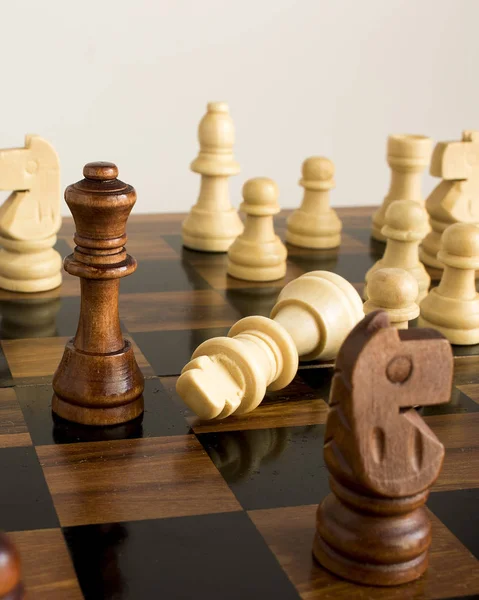 Chess Photographed Chessboard — Stock Photo, Image