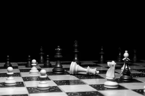 Chess Photographed Chessboard — Stock Photo, Image