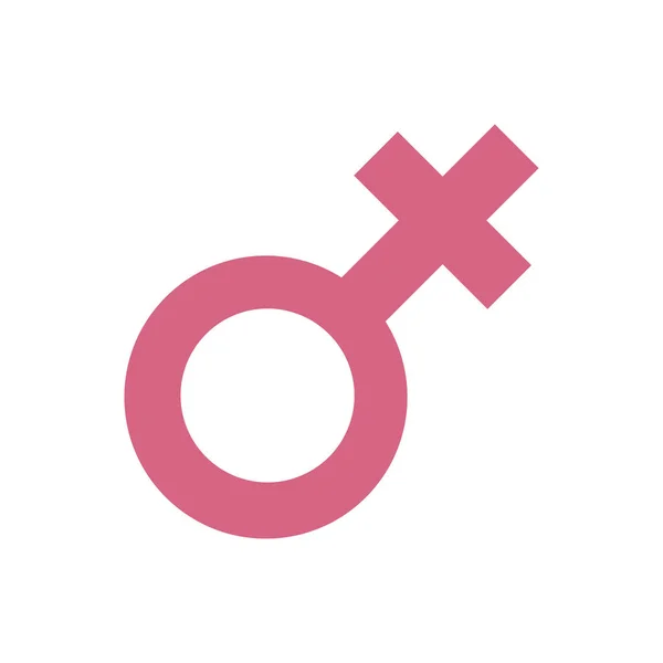 Icône de couleur de genre féminin. Symbole, illustration de logo pour concept mobile et web design . — Image vectorielle