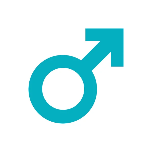 Icône de couleur masculine. Symbole, illustration de logo pour concept mobile et web design . — Image vectorielle