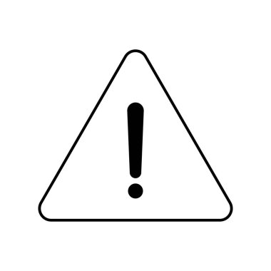 Ana simge uyarısı. Mobil konsept ve web tasarımı için sembol, logo illüstrasyonu.