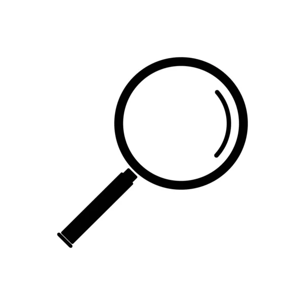 Magnifier outline icon. Symbol, logo illustration for mobile concept and web design. — 스톡 벡터