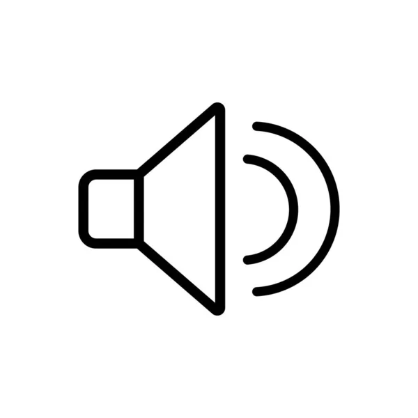 Εικόνα περίγραμμα ήχου. Σύμβολο, λογότυπο εικονογράφηση για την κινητή έννοια και web design. — Διανυσματικό Αρχείο