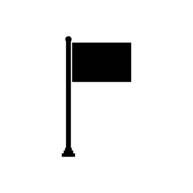 Bayrak taslak simgesi izole edildi. Mobil konsept ve web tasarımı için sembol, logo illüstrasyonu.