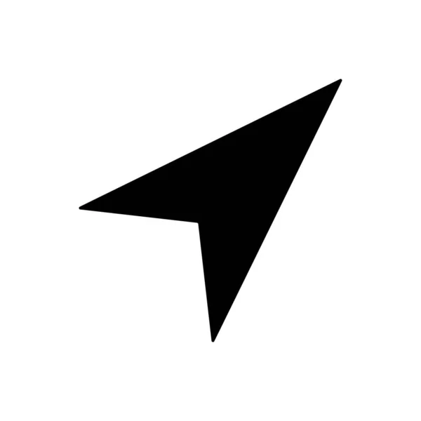 矢印の輪郭アイコン。携帯電話のコンセプトとウェブデザインのためのシンボル、ロゴイラスト. — ストックベクタ