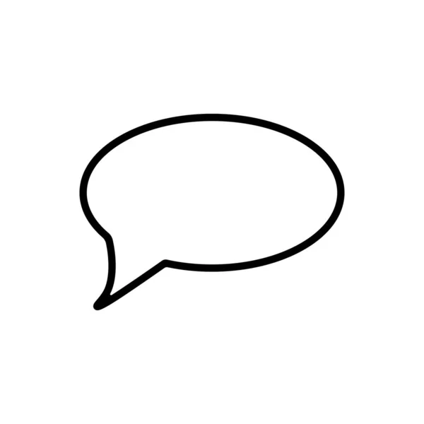 Піктограма контуру повідомлення. Символ, ілюстрація логотипу для мобільної концепції та веб-дизайну . — стоковий вектор