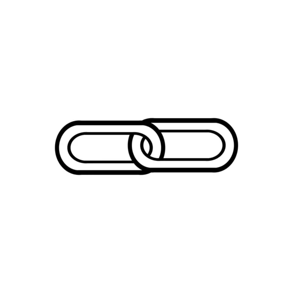 Icono de contorno de cadena aislado. Símbolo, ilustración del logotipo para el concepto móvil y el diseño web . — Vector de stock