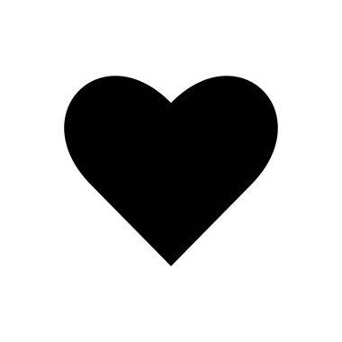 Kalp çizgisi simgesi izole edildi. Mobil konsept ve web tasarımı için sembol, logo illüstrasyonu.