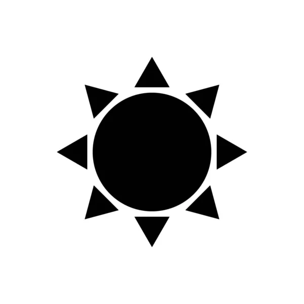 Иконка солнечного контура изолирована. Символ, иллюстрация логотипа для мобильной концепции и веб-дизайна . — стоковый вектор