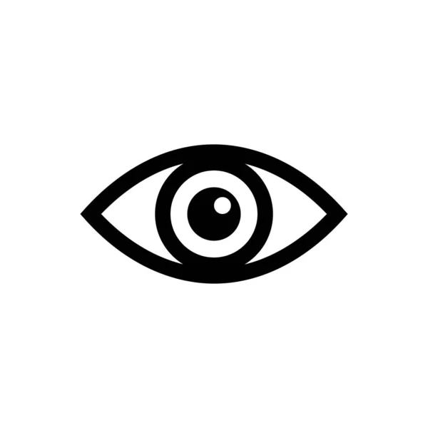 Eye outline icon isolated. Symbol, logo illustration for mobile concept and web design. — 스톡 벡터