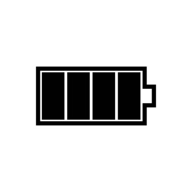 Batarya taslak simgesi izole edildi. Mobil konsept ve web tasarımı için sembol, logo illüstrasyonu.