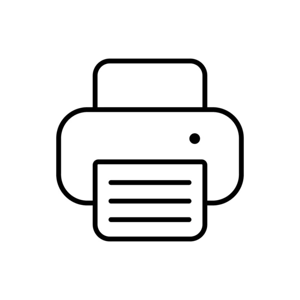 Drucker-Umrisssymbol. Symbol, Logoabbildung für mobiles Konzept und Webdesign. — Stockvektor