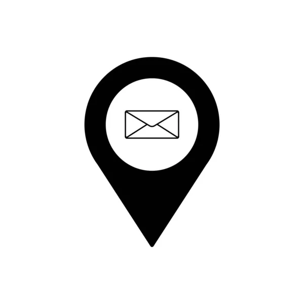 Postane ya da posta ana hatları simgesi. Mobil konsept ve web tasarımı için sembol, logo illüstrasyonu.