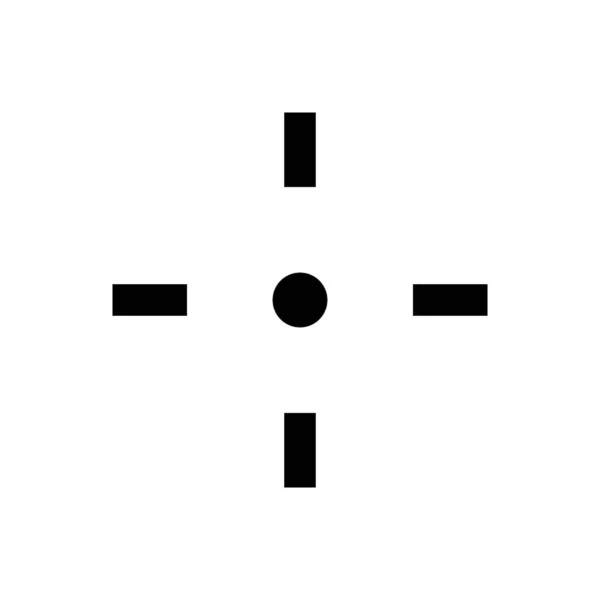 Objetivo ícone esboço isolado. Símbolo, ilustração do logotipo para o conceito móvel, web design e jogos. —  Vetores de Stock