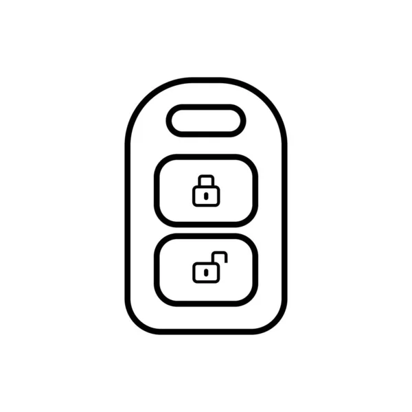 Auto chaveiro ícone esboço isolado. Símbolo, ilustração do logotipo para o conceito móvel, web design e jogos . —  Vetores de Stock