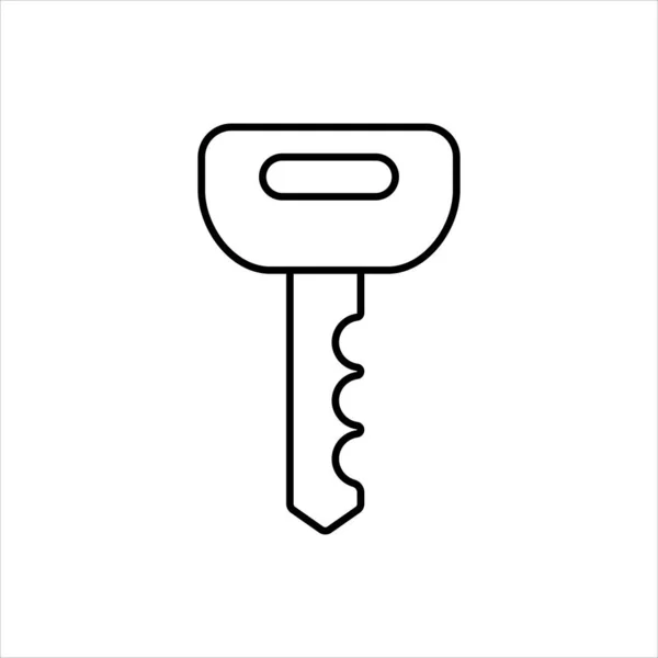 Anahtar taslak simgesi izole edildi. Mobil konsept, web tasarımı ve oyunlar için sembol, logo illüstrasyonu.