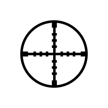 Hedef simgesi izole edildi. Mobil konsept, web tasarımı ve oyunlar için sembol, logo illüstrasyonu.