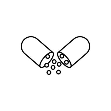 Hap taslak simgesi. Mobil konsept ve web tasarımı için sembol, logo illüstrasyonu.