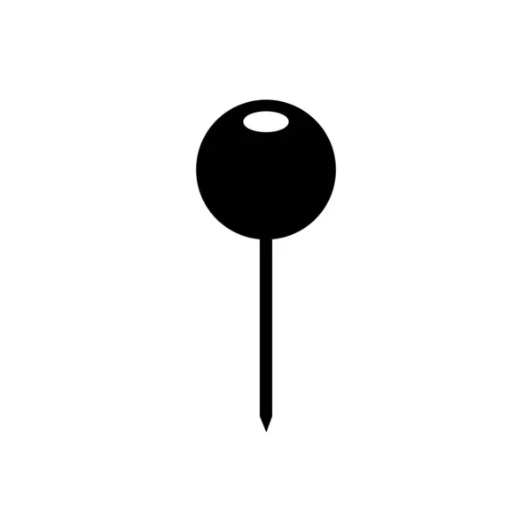 Pin geo tag kontur ikon. Symbol, logotyp illustration för mobila koncept och webbdesign. — Stock vektor