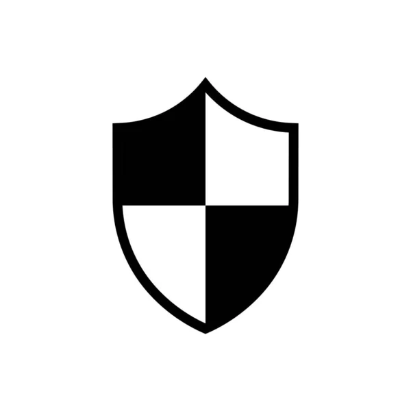 Icona contorno scudo. Simbolo, illustrazione del logo per il concetto di mobile e web design. — Vettoriale Stock