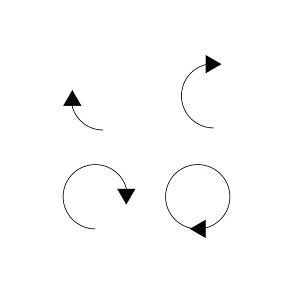 Flèches définir l'icône de contour. Symbole, illustration de logo pour concept mobile et web design . — Image vectorielle