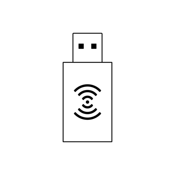 Ícone de esboço flash Wi-fi. Símbolo, ilustração do logotipo para o conceito móvel e web design . —  Vetores de Stock