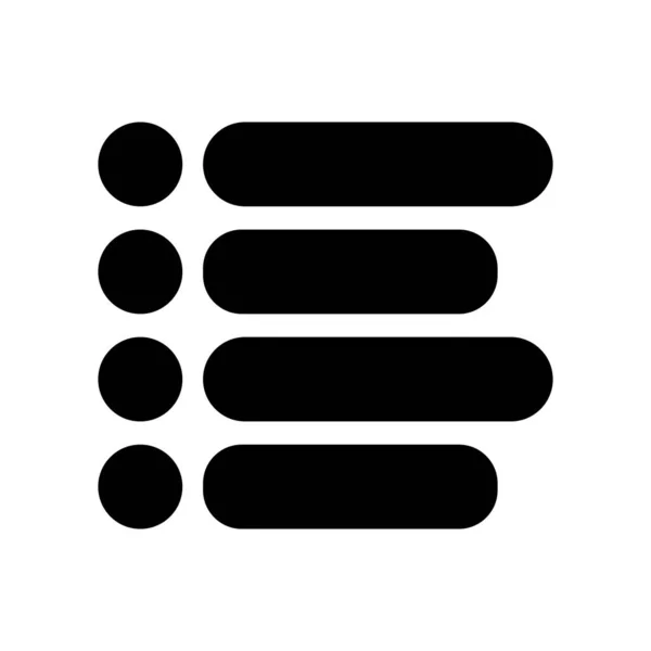 Menú icono de esquema. Símbolo, ilustración del logotipo para el concepto móvil y el diseño web . — Vector de stock