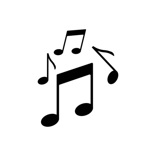 Εικονίδιο περίγραμμα σημείωμα μουσικής. Σύμβολο, λογότυπο εικονογράφηση για την κινητή έννοια και web design. — Διανυσματικό Αρχείο