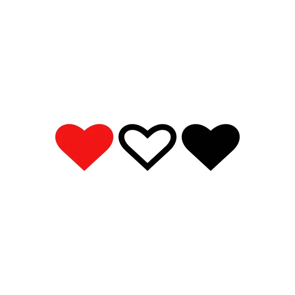 Значок контура любви. Символ, иллюстрация логотипа для мобильной концепции и веб-дизайна . — стоковый вектор