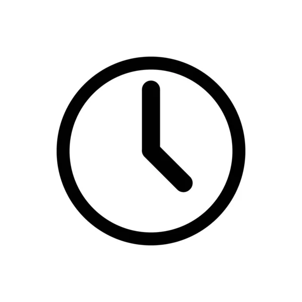 Clock outline icon. Symbol, logo illustration for mobile concept and web design. — Stock Vector