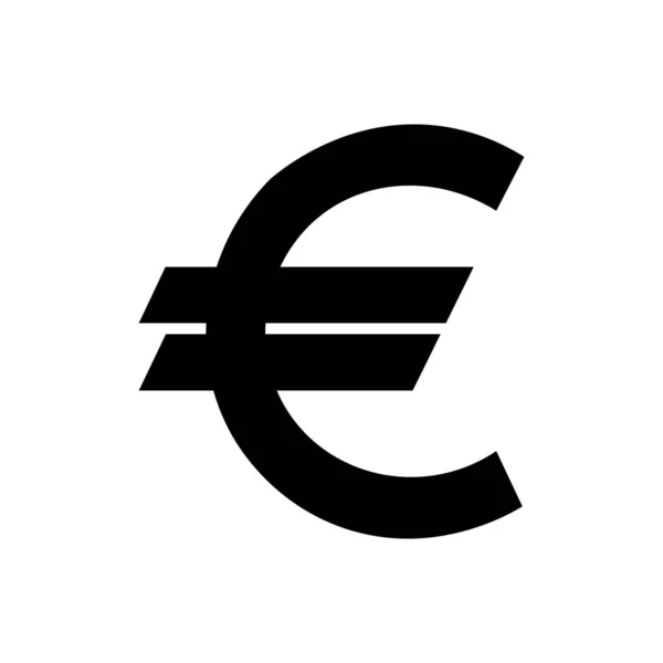 Ícone de contorno do euro. Símbolo, ilustração do logotipo para o conceito móvel e web design. — Vetor de Stock