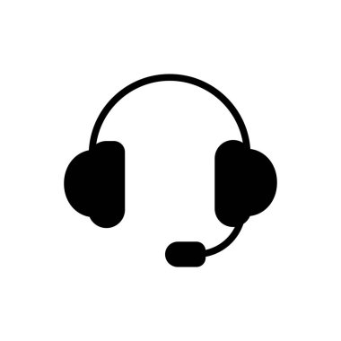 Kulaklık taslak simgesi. Mobil konsept ve web tasarımı için sembol, logo illüstrasyonu.