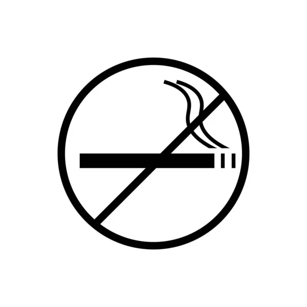 No smoking outline icon. Symbol, logo illustration for mobile concept and web design. — Stock Vector