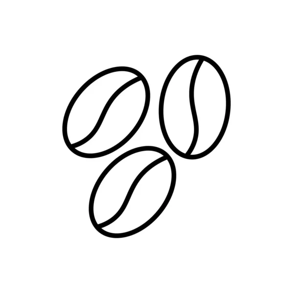 Icono del contorno del café. Símbolo, ilustración del logotipo para el concepto móvil y el diseño web . — Archivo Imágenes Vectoriales