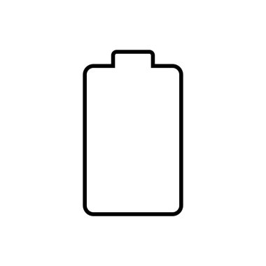 Battery outline icon. Symbol, logo illustration for mobile concept and web design.