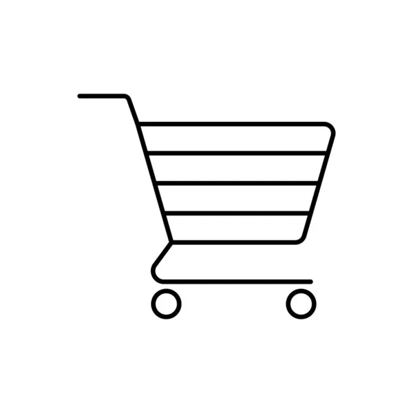 Basket outline icon. Symbol, logo illustration for mobile concept and web design. — Stock vektor